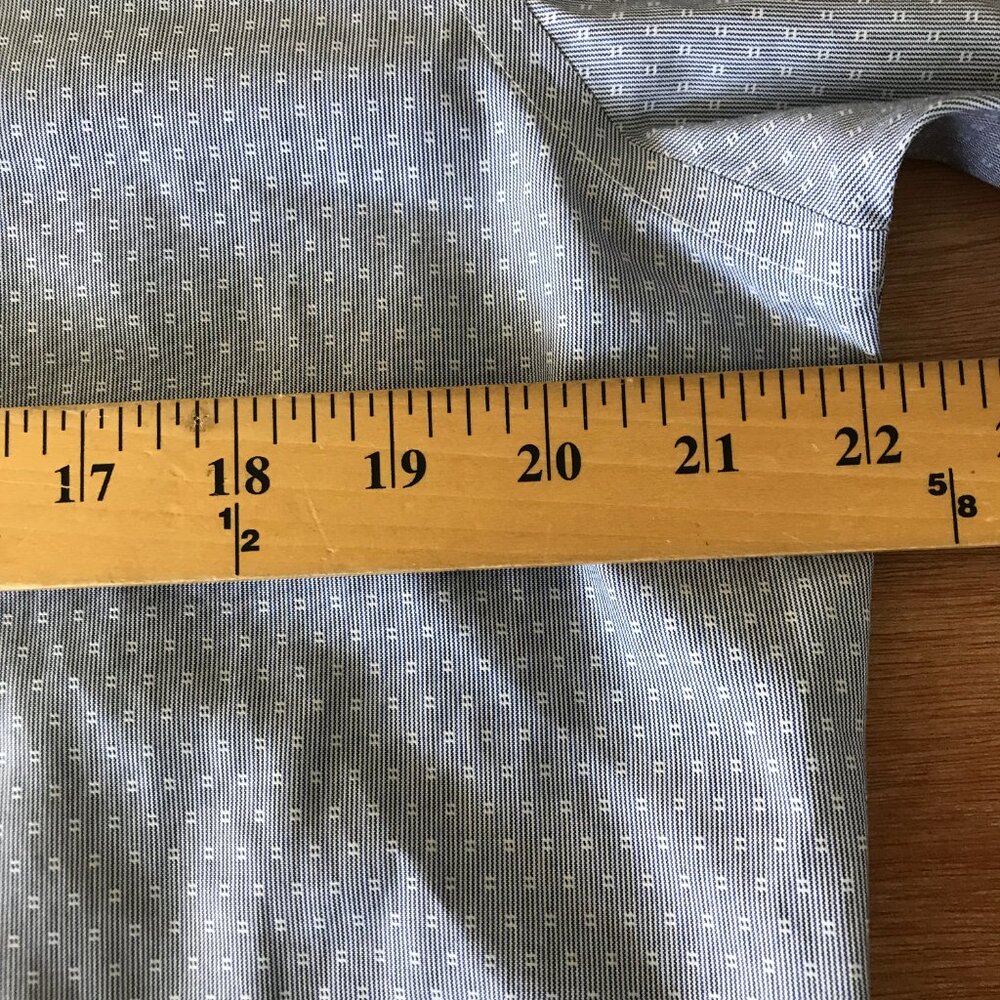 Brooks Brothers 1818 Regent Non Iron Dress Shirt Men 16-4/5 Gray Button Up 17020 - Picture 7 of 12